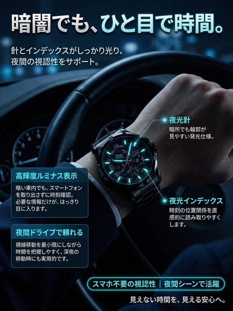 高級感のあるメンズ腕時計