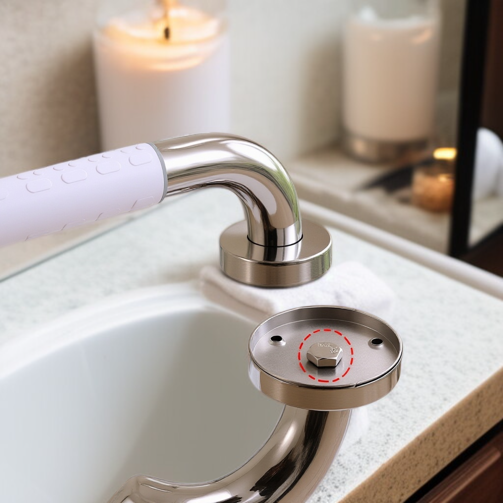 쉽게 설치 가능한 욕실 안전 손잡이