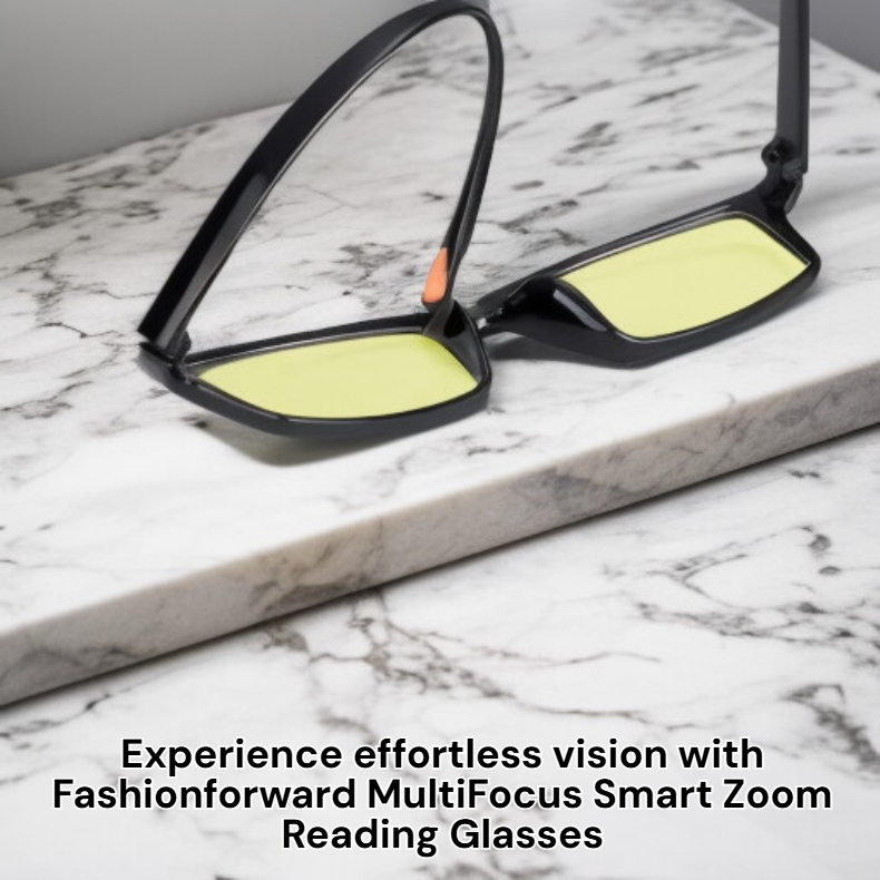  Fashionforward MultiFocus Smart Zoom Reading Glasses – Trendy Adjustable Eyewear