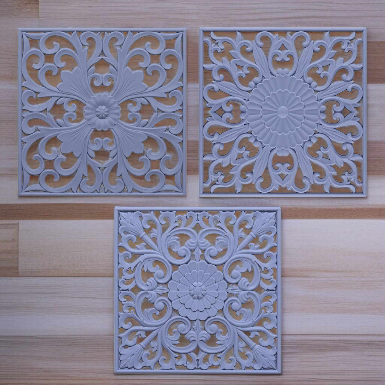 正方形厚透かし型防熱断熱マット