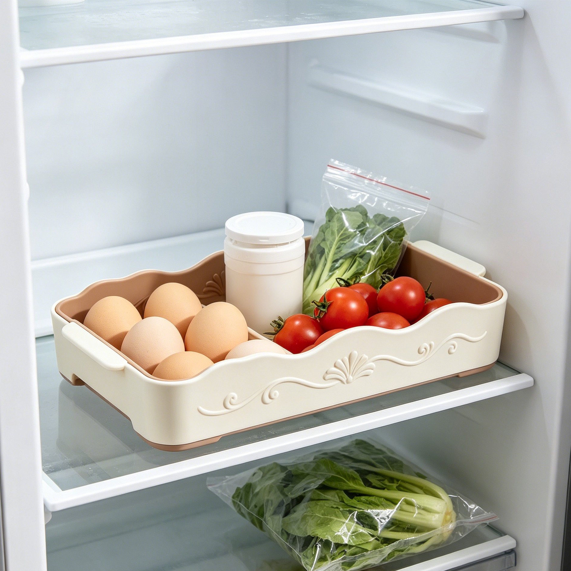 Pack of 2 telescopic storage racks for space saving