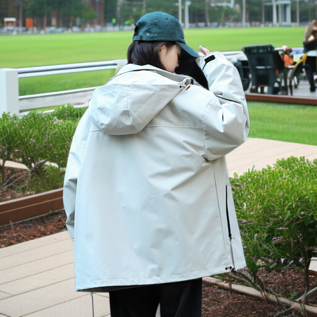 アメリカン・アウトドア・パンチングジャケット 防水機能フード付きアウトドアウィンドブレーカー パンチングジャケット防水フード付き機能アウトドアギア