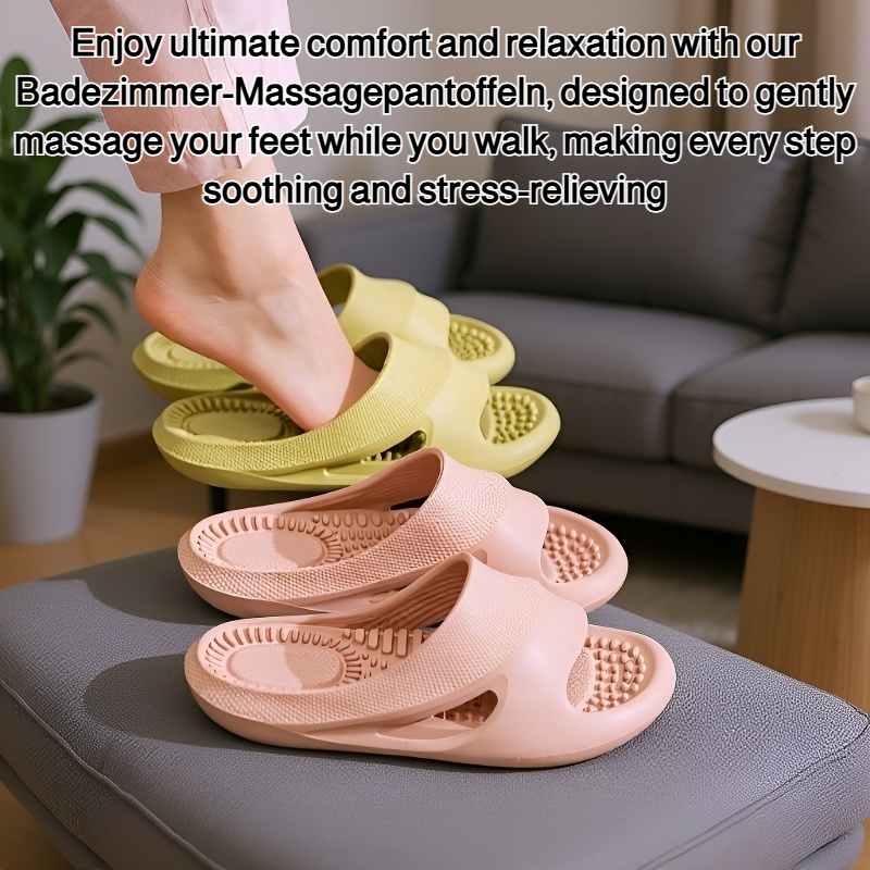 Men's bathroom silent massage slippers
