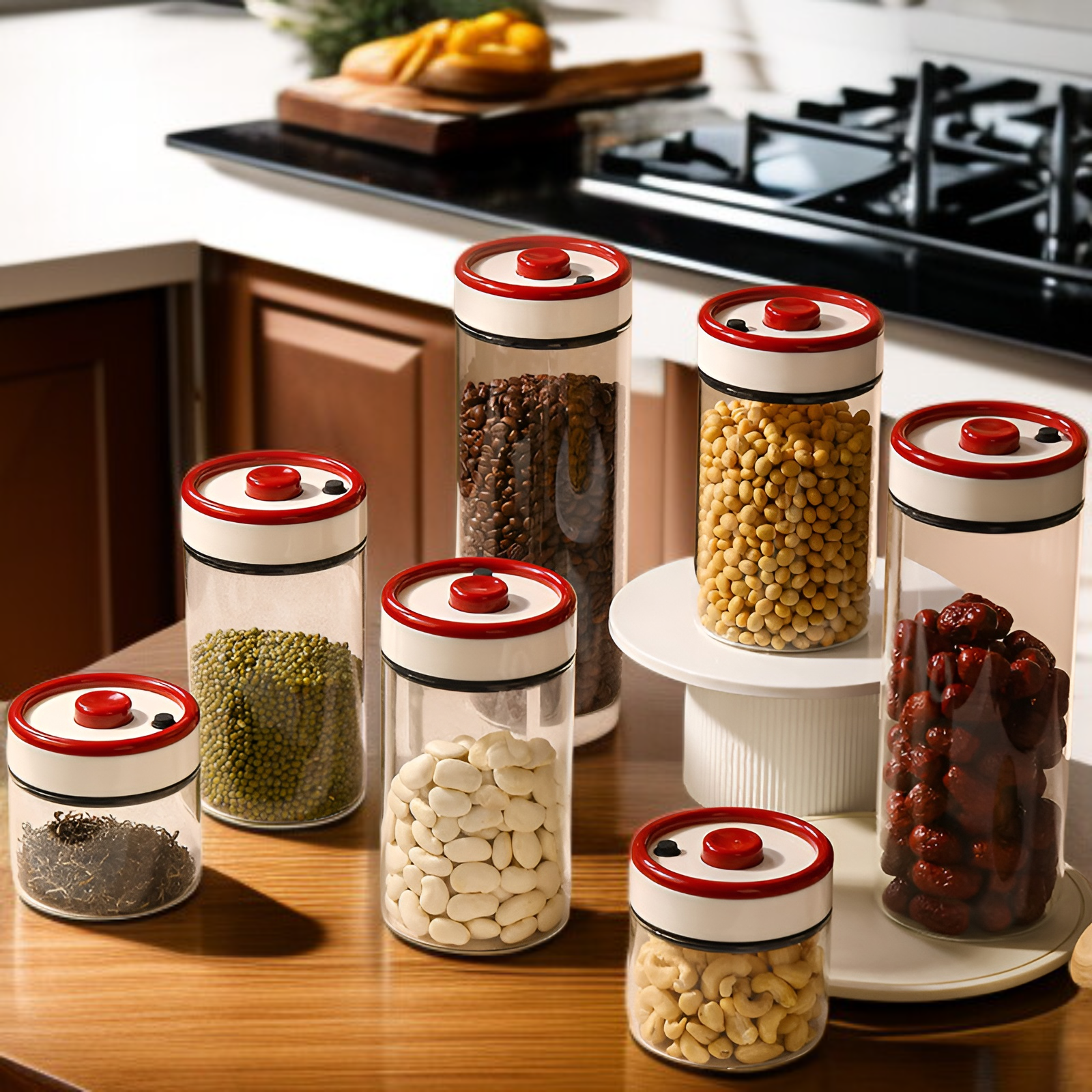 Recipiente hermético para granos de café