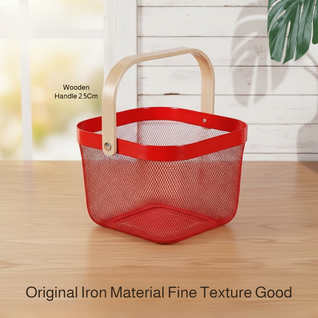 Elegant kitchen decor metal fruit basket