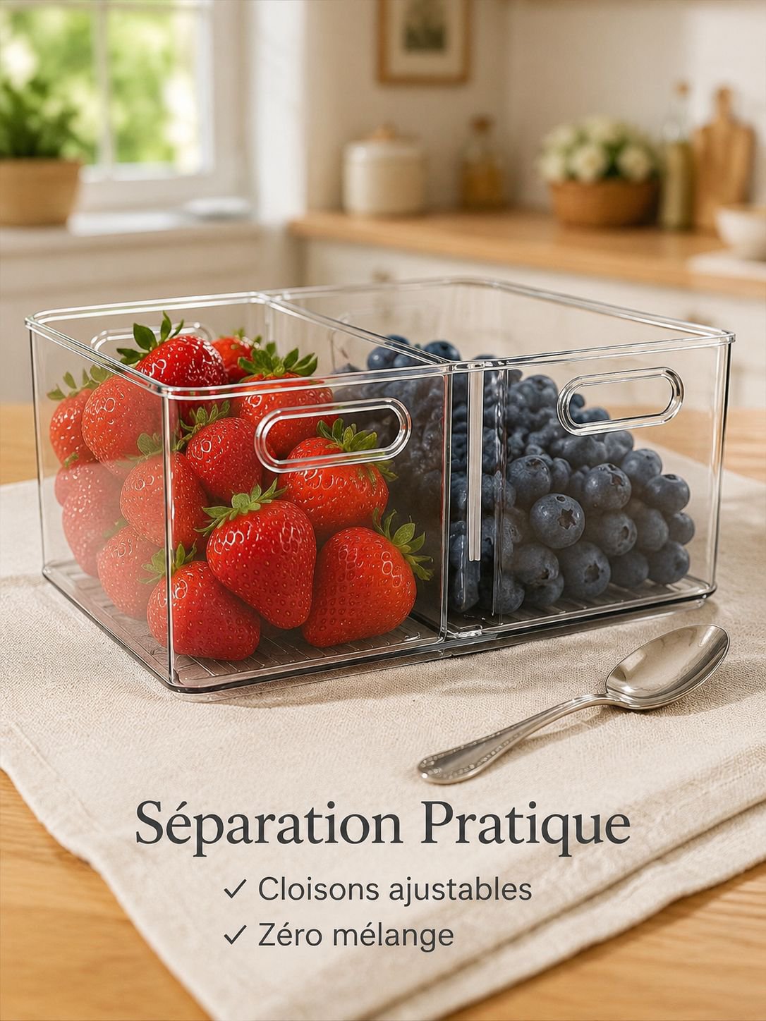 Organisateur multifonction pour réfrigérateur, boîte de rangement pour œufs, fruits et légumes