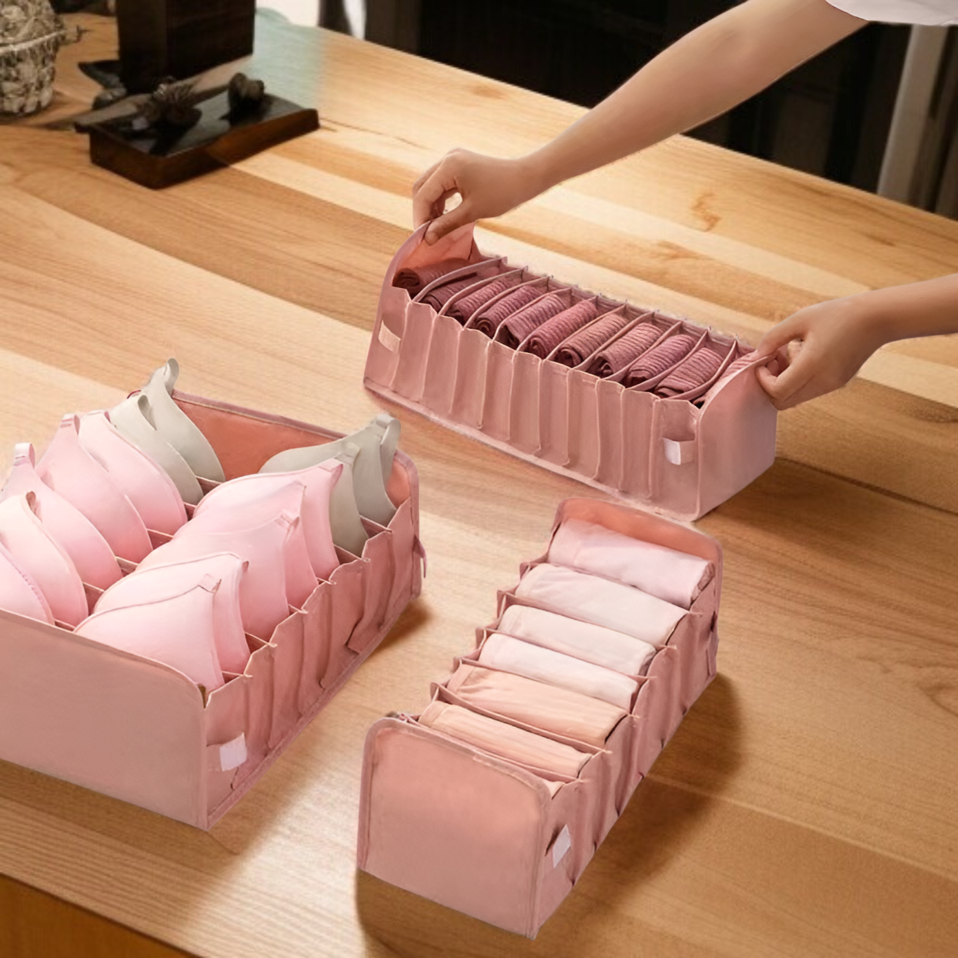 布収納アーティファクト下着収納ボックス寝室引き出しタイプ折りたたみ式仕切りホーム収納ボックス