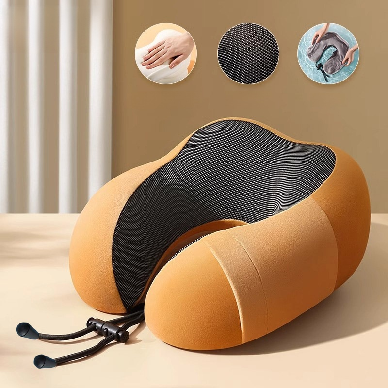 Portable Travel Memory Foam Neck Pillow