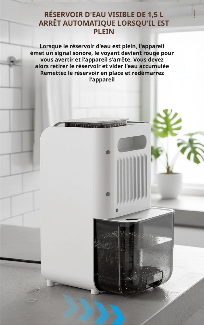 Mini déshumidificateur silencieux pour maison
