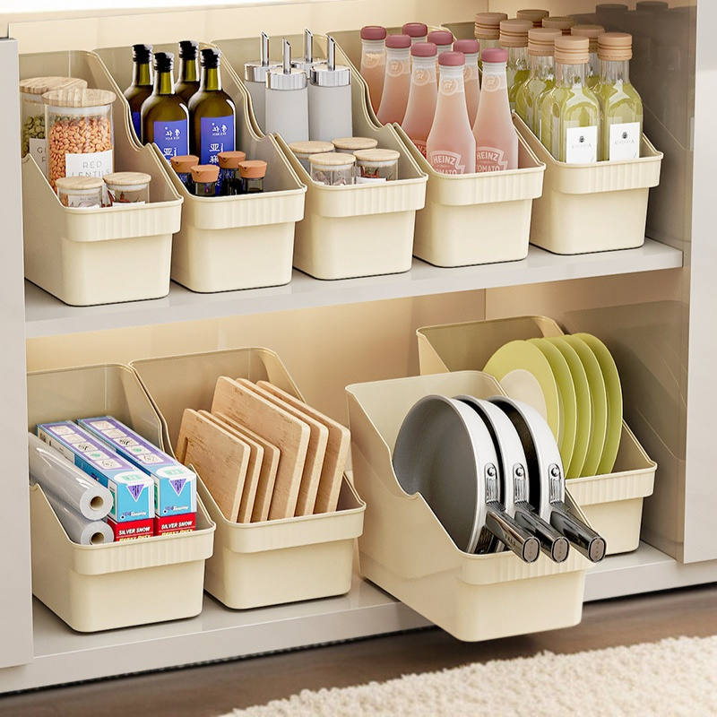 多機能キッチンオーガナイザー プラスチックキッチンシェルフ ナイフ収納ボックス 多機能鍋収納バスケット