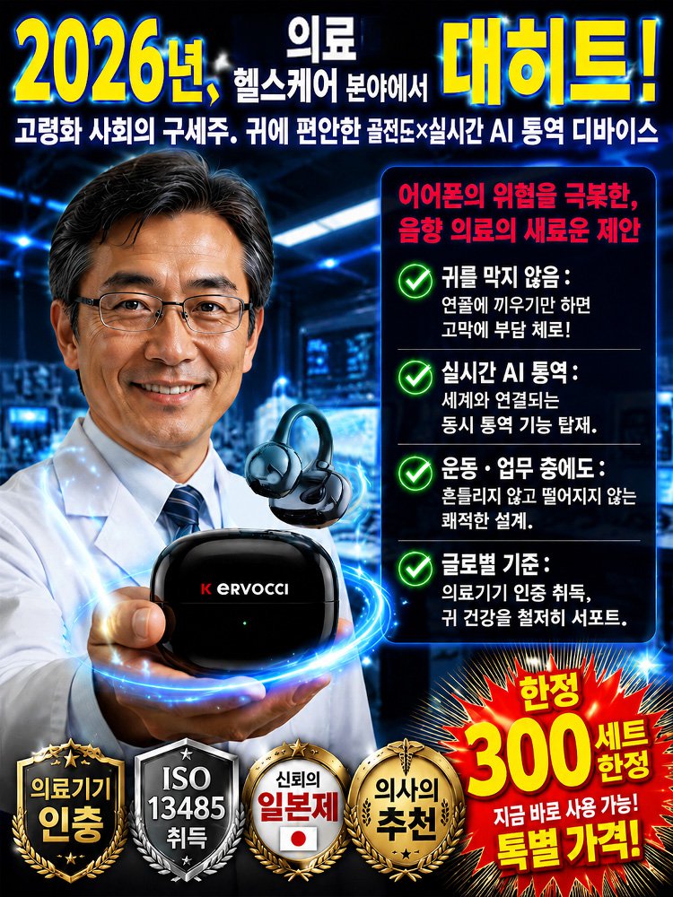 [AI + 144개 언어 번역 + 회의록] 클립형 AI 번역 이어폰