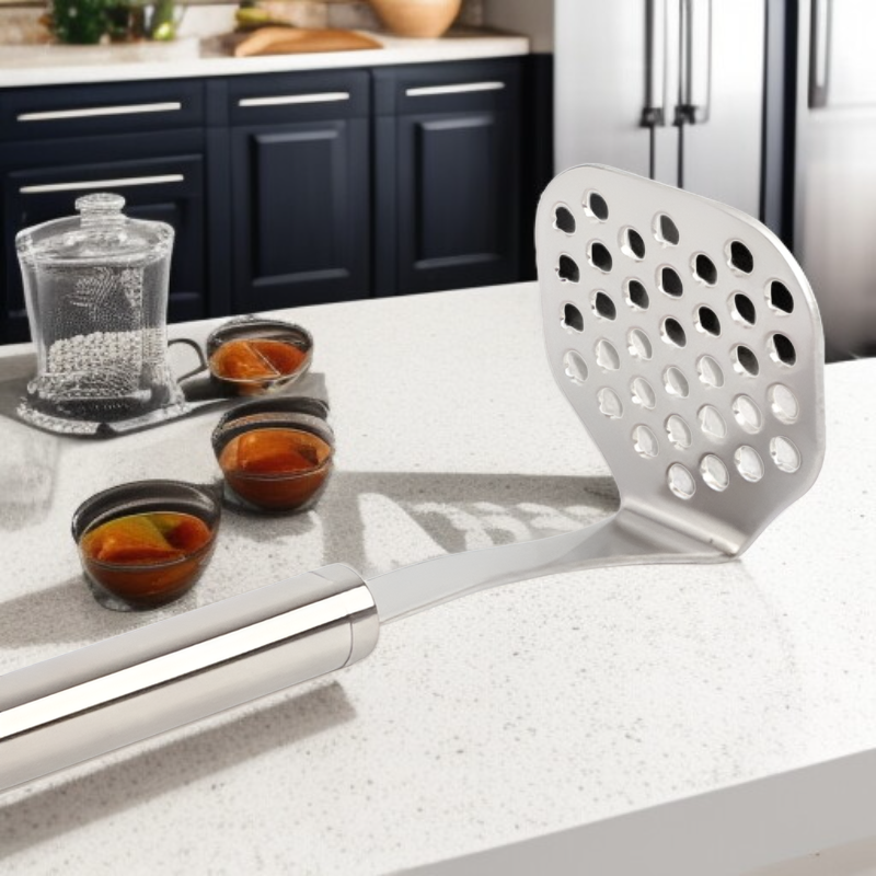 Machacador de patatas grande de acero inoxidable