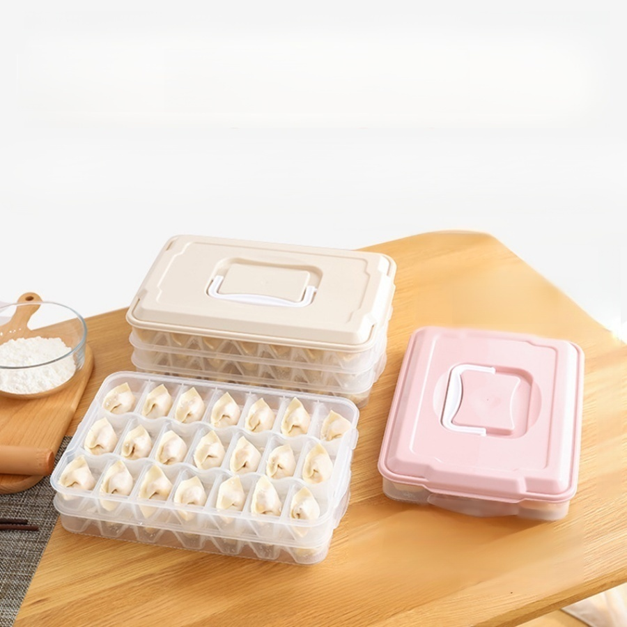 餃子盒多層托盤速凍餃子盒餛飩保鮮收納盒