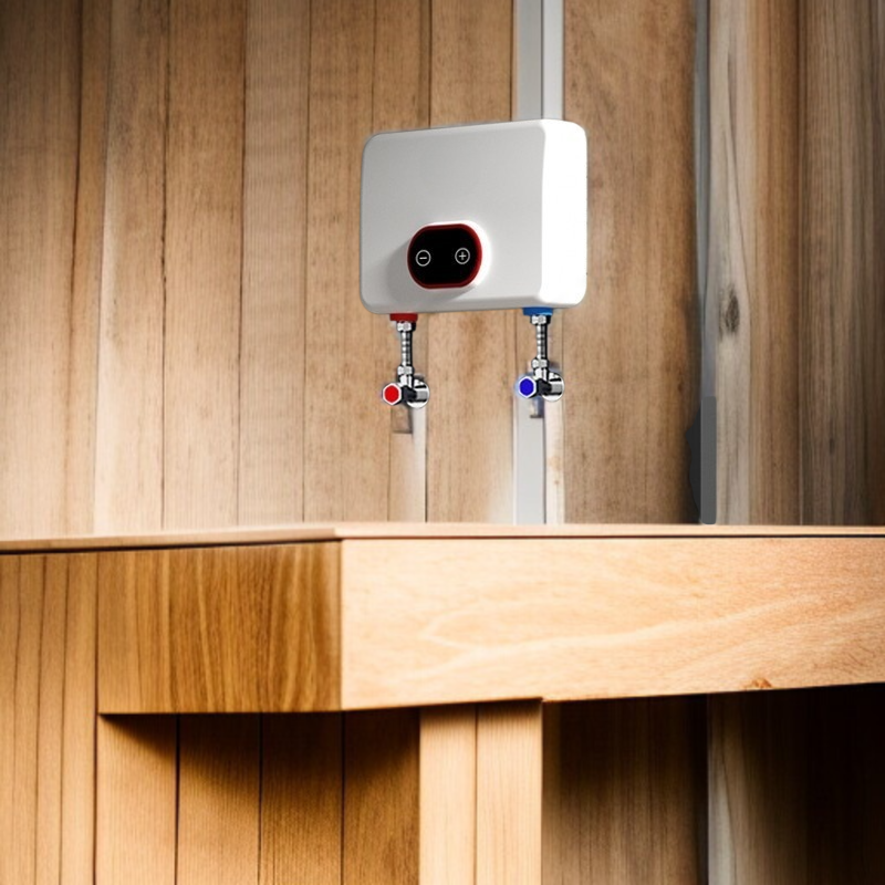 Elektrischer Durchlauferhitzer für die Küche, kein Wasserspeicher, schnelles Aufheizen, kleiner Unte