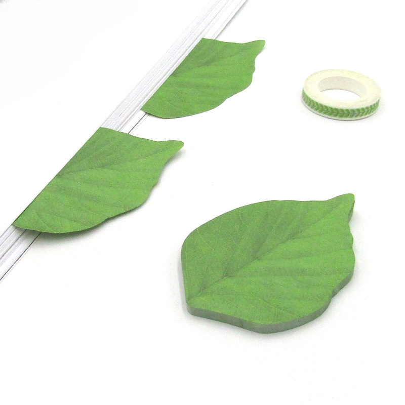 소원 메모지 나뭇잎 형태 메모장