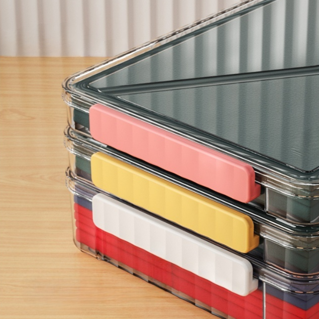 Transparent Desktop Storage Box for Home Use