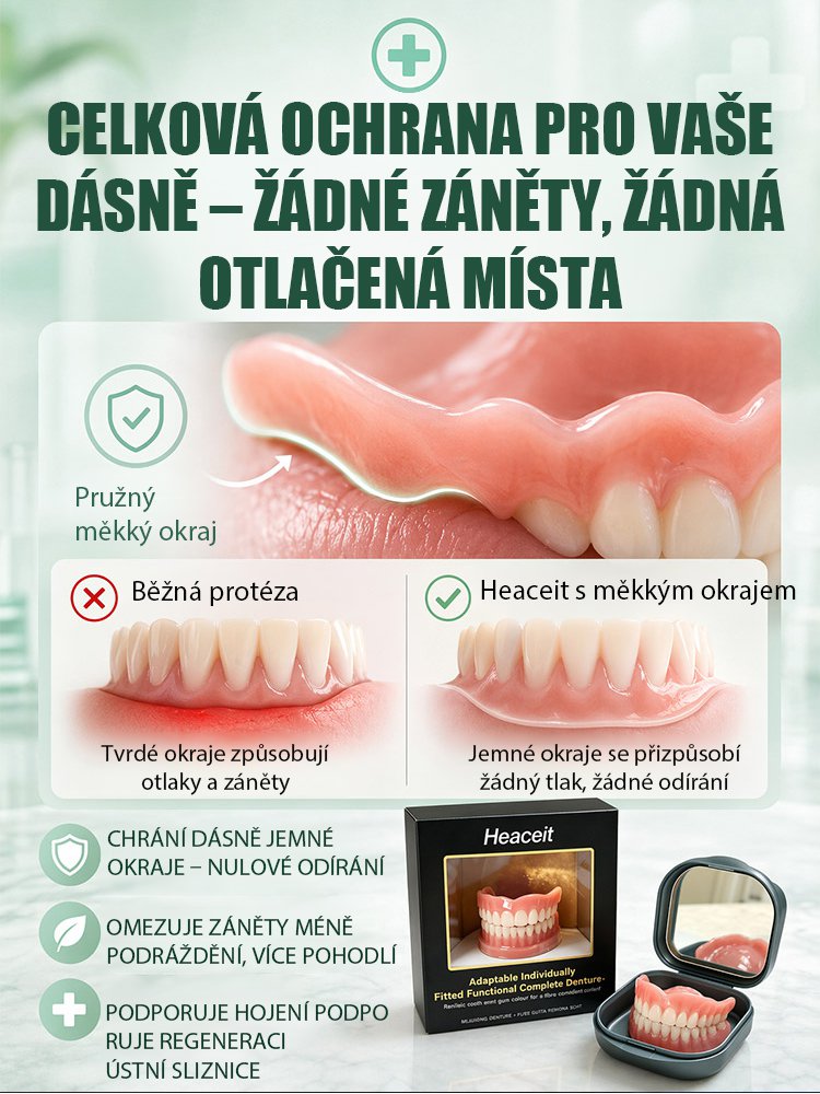 Přenosná krabička na náhradní zubní protézy