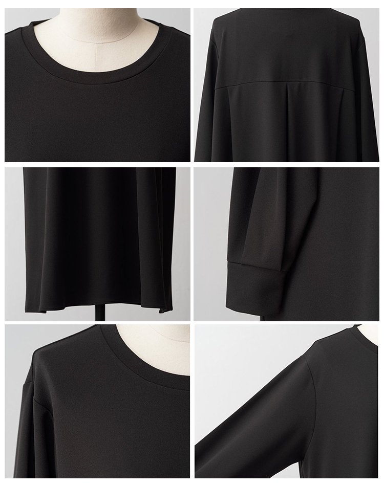 秋冬ゆるっと細見えロングワンピ