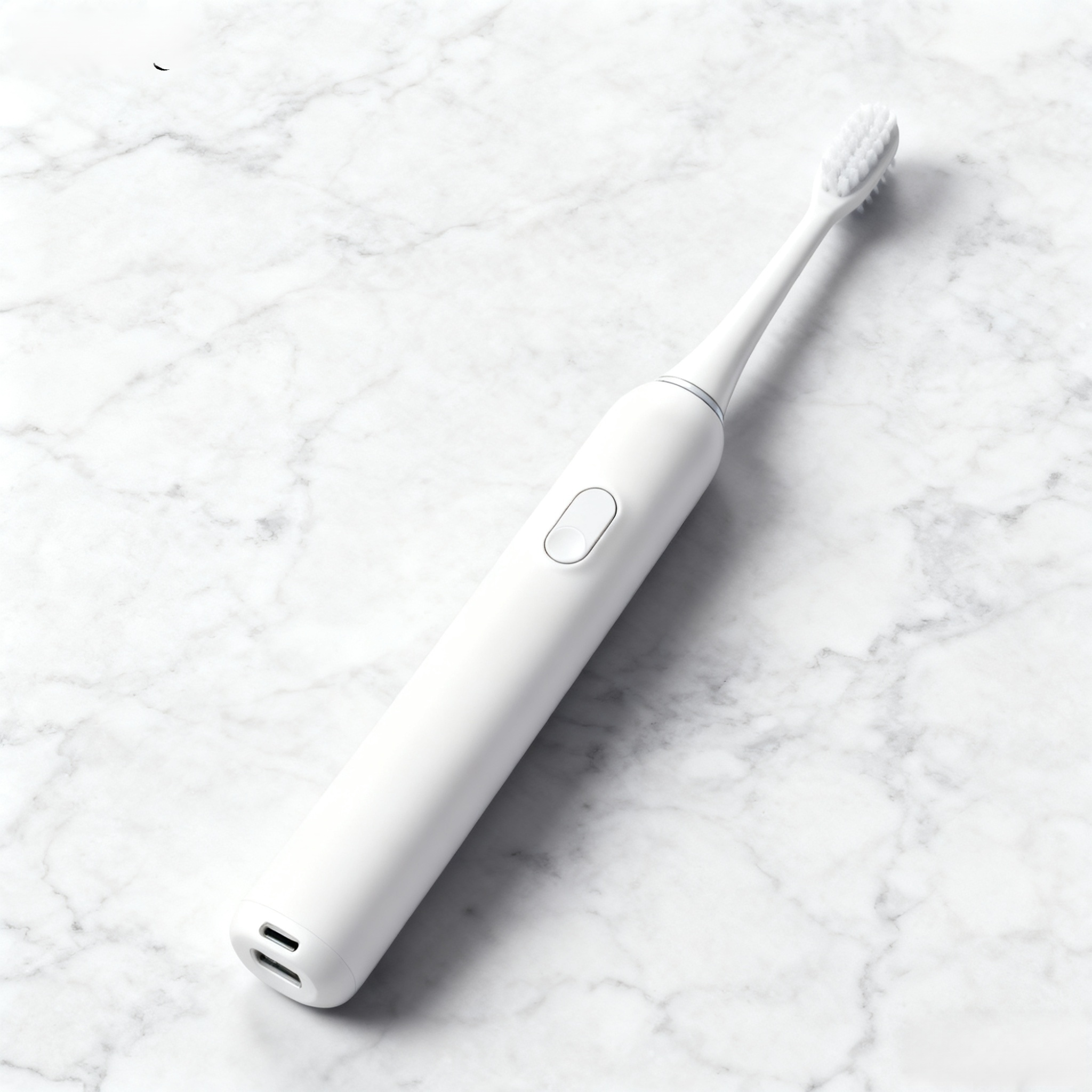 자동 전동칫솔 사용 장면