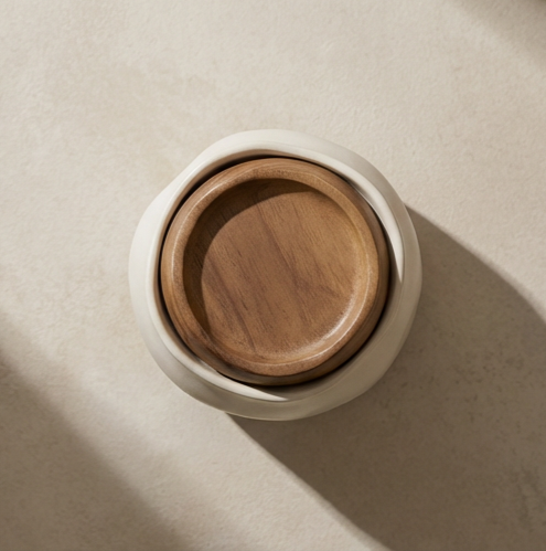 Detail těsnění skleněné vzduchotěsné nádoby