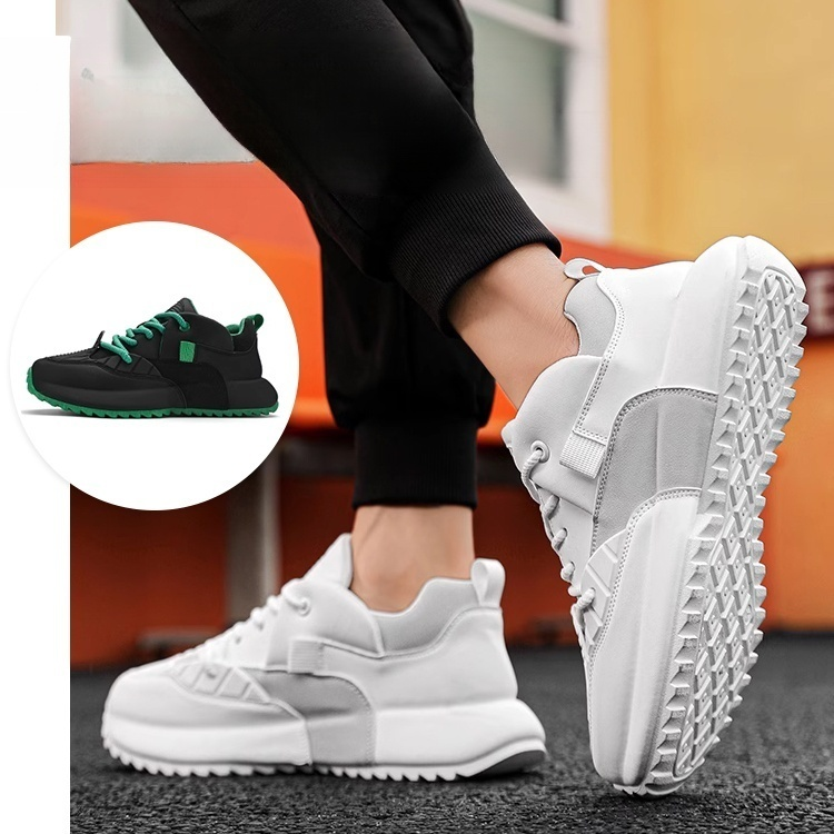 快適防水メンズ厚底シューズ カジュアルスニーカー