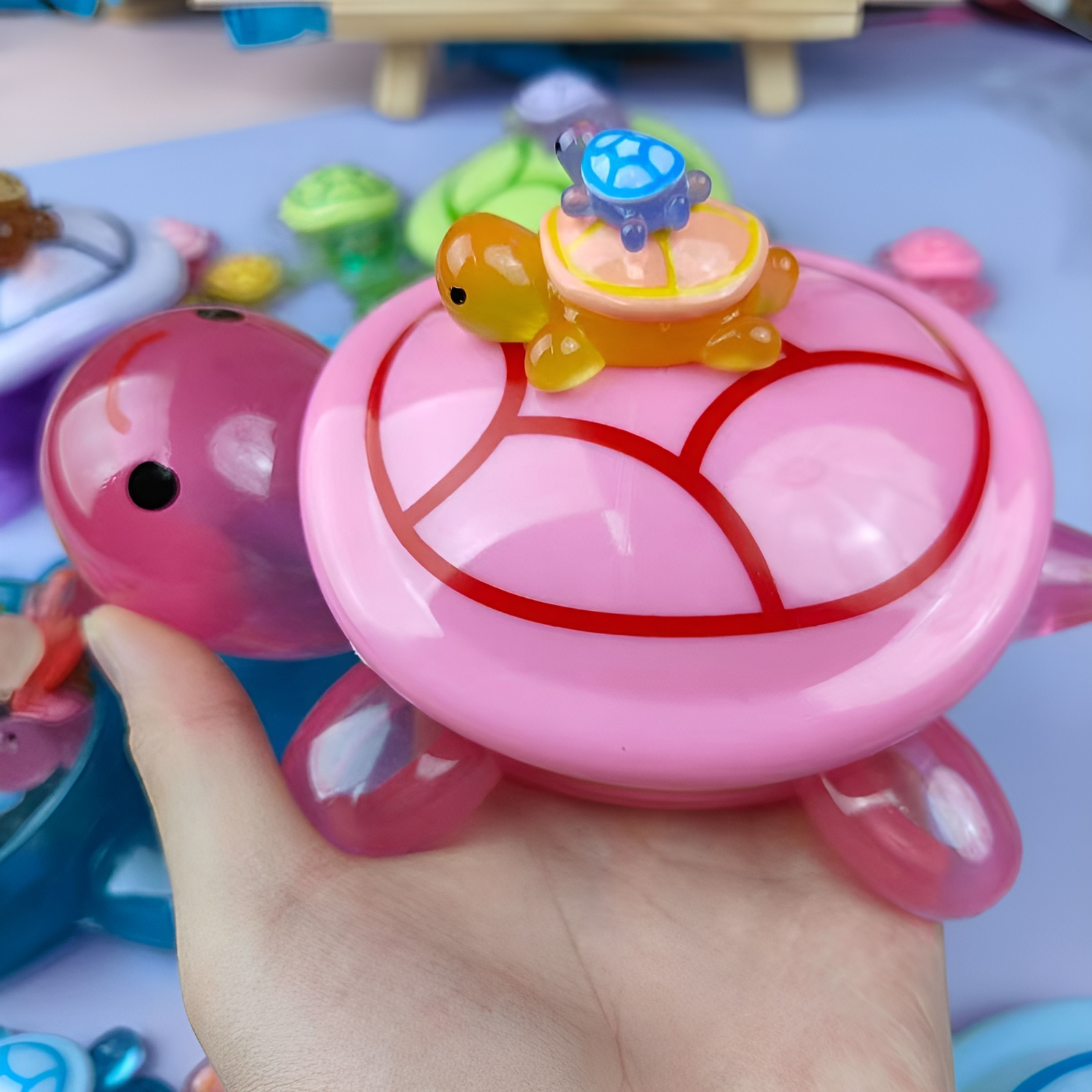 Large Turtle Model - Fun Desk Ornament, Stress Relief Toy