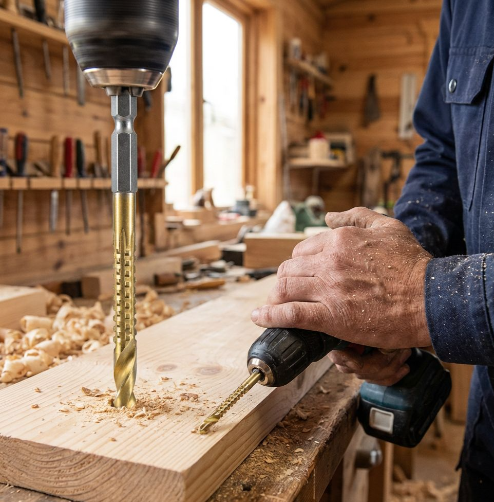 Piła do drewna z trzonkiem sześciokątnym ze stali szybkotnącej