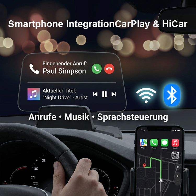 Auto HD HUD Head-up Display, Fahrzeuginformationsanzeige, Projektor