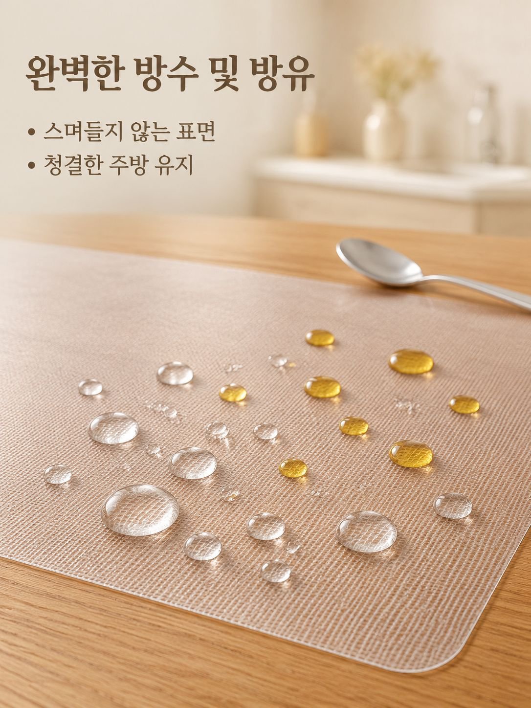위생적인 일회용 도마 매트 포장 이미지