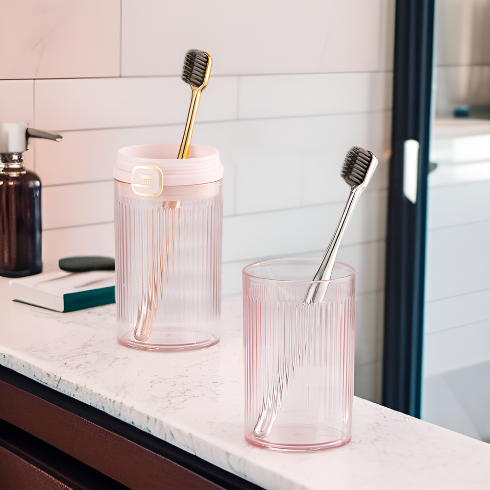 투명한 휴대용 구강청결컵