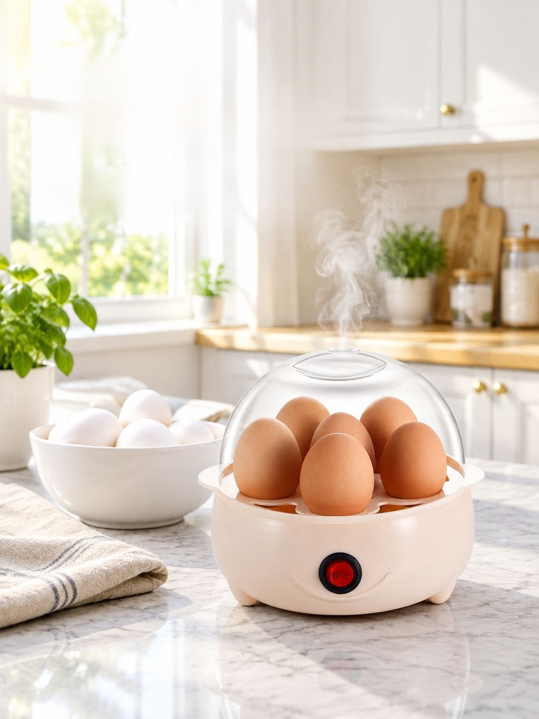 Dampfgargerät für Eierpudding – Haushaltsgerät