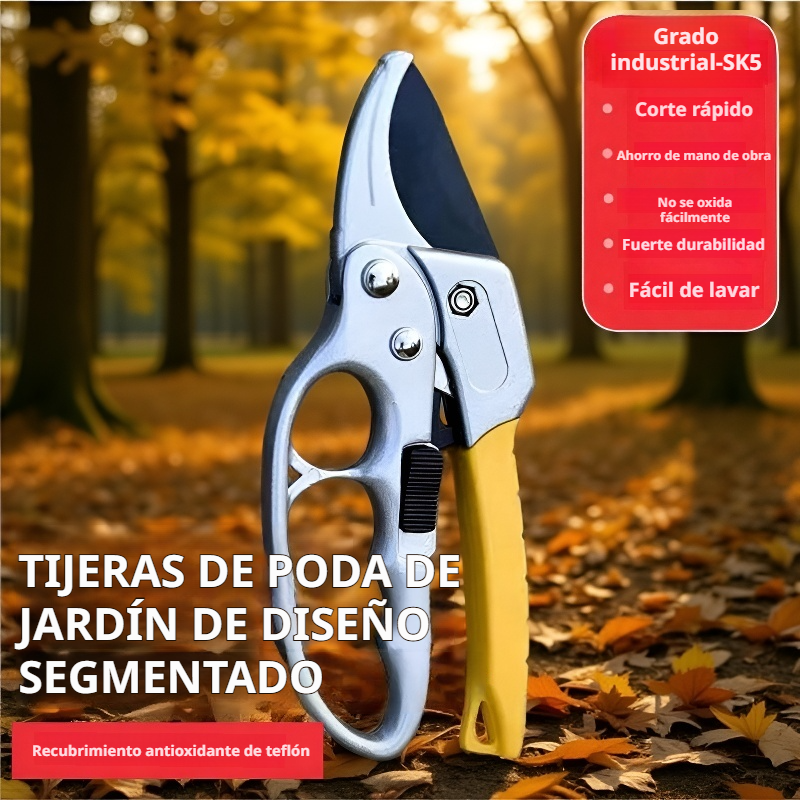 Tijeras de podar multifuncionales de acero inoxidable para jardinería