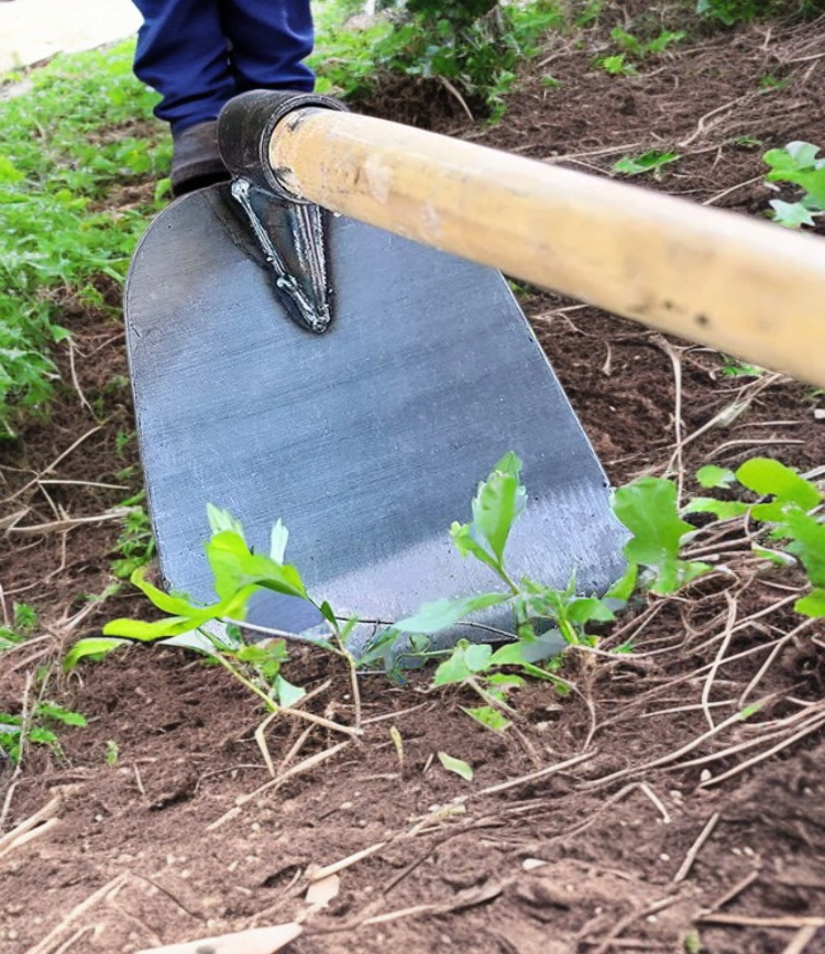 채소 파종에 적합한 튼튼한 곡괭이 공구
