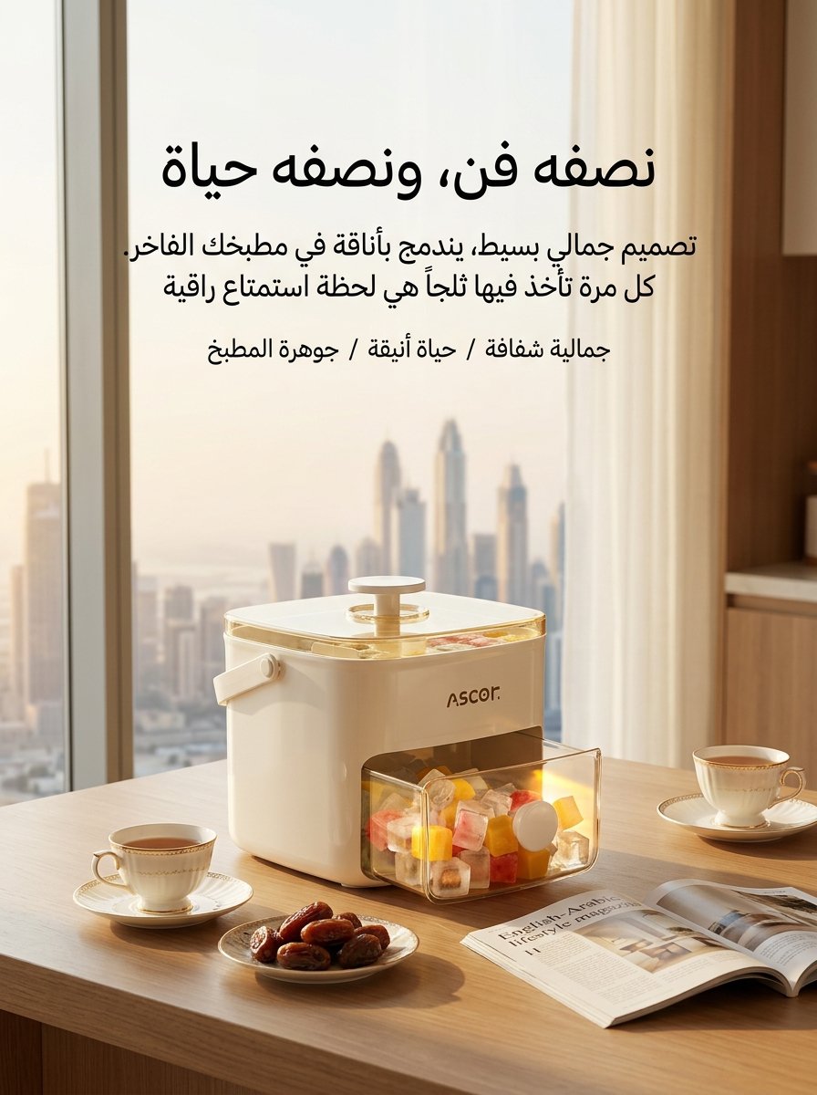 صندوق مكعبات الثلج المحمول ذو قالب الثلج وخزان تخزينه