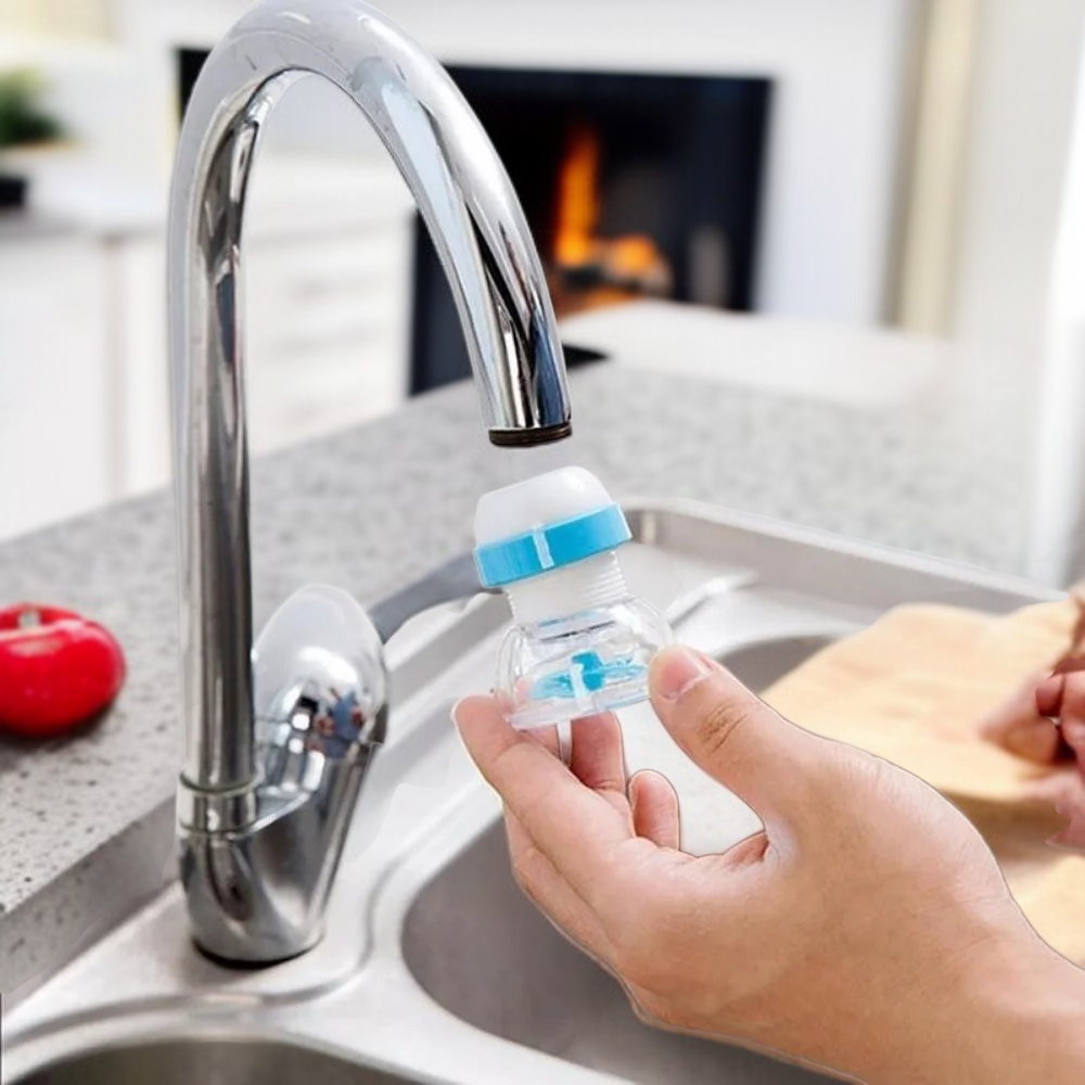 浄水機能付き伸縮式キッチン蛇口スプレーヘッド