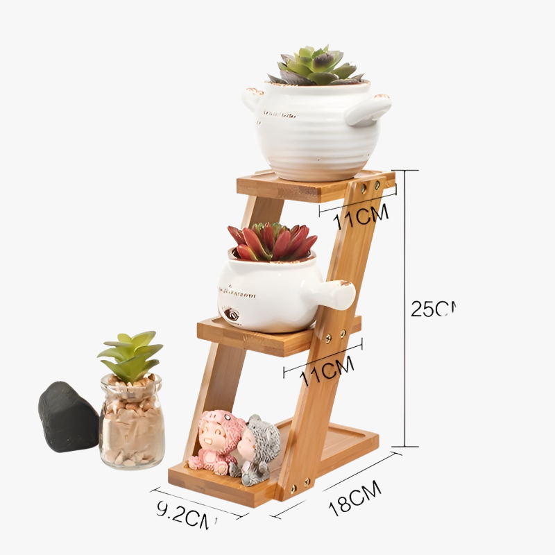 デスク上で使用する小型フラワースタンド