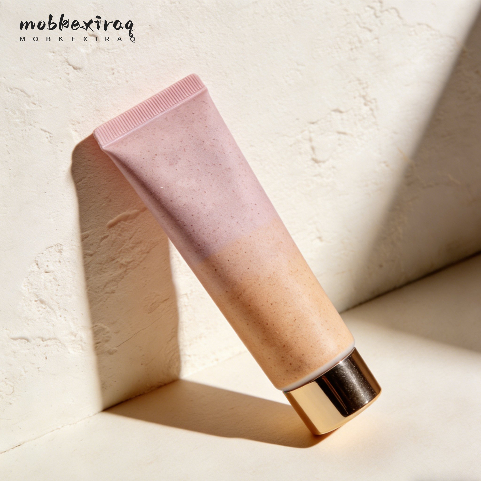 페이셜 스크럽으로 각질 제거하는 모습