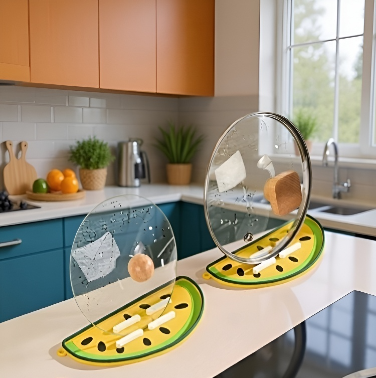 Fun watermelon kitchen mat for heat resistance