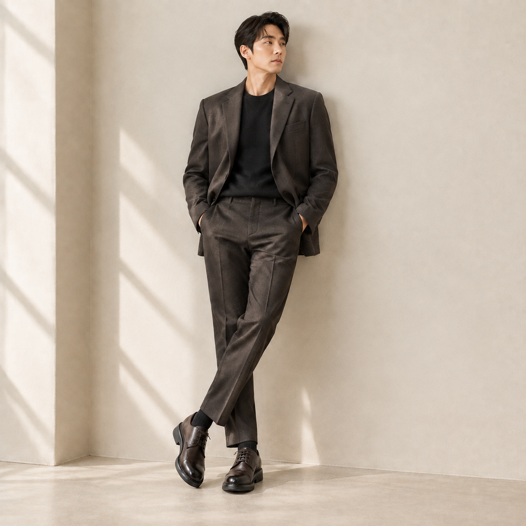 고급 두꺼운 밑창 비즈니스 남성 캐주얼화