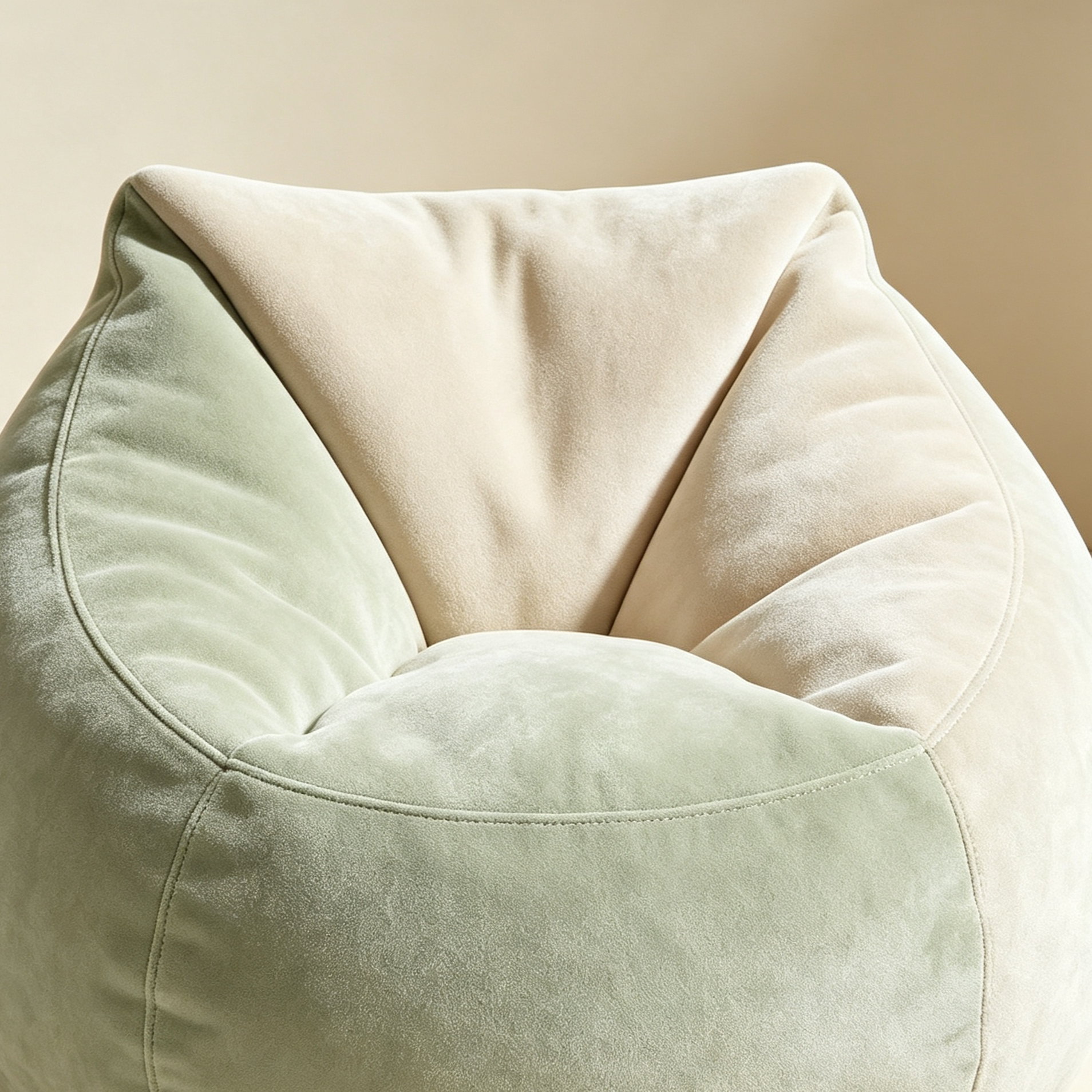 Lazy beanbag sofa in modern living room