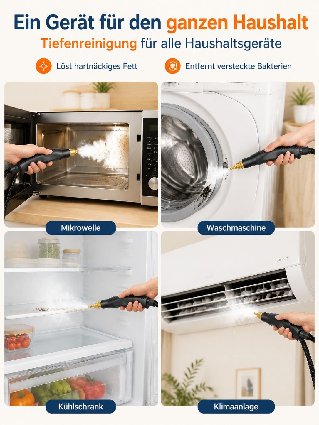 Hochtemperatur-Hochdruck-Dampfreinigungsgerät