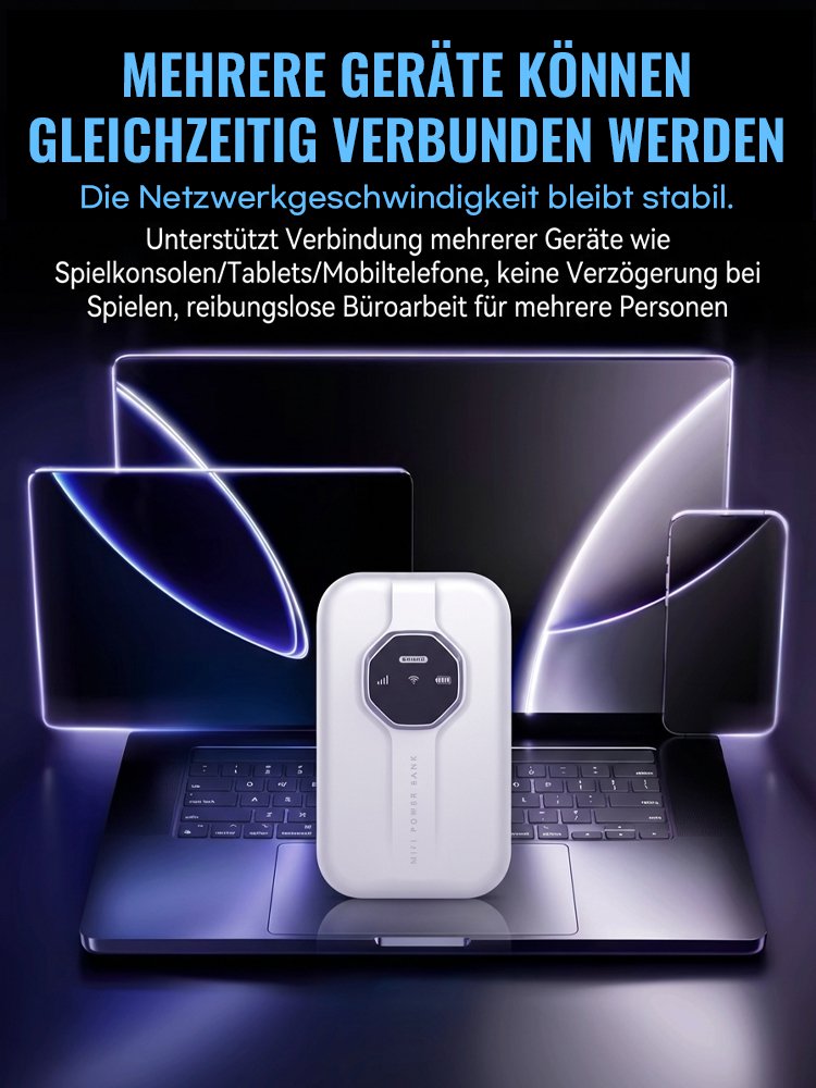 【Kein SEPA-Mandat erforderlich】Tragbares Satelliten-WLAN✨100% Abo-frei✨