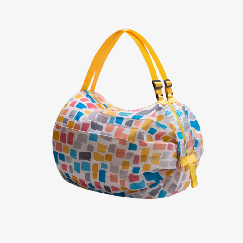 Large Capacity Foldable Eco Shopping Bag, Unisex, Anti-slip Shoulder Strap