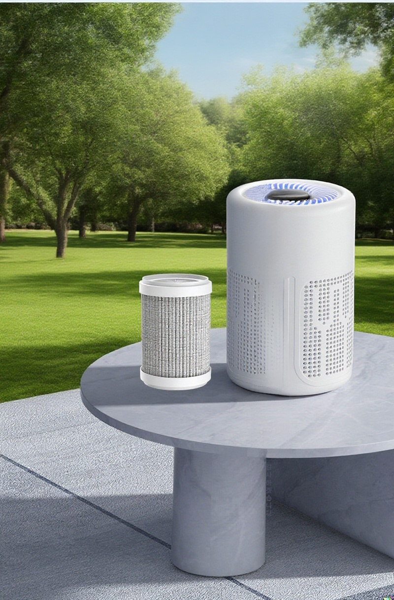 음이온 공기청정기 실내 사용 예시