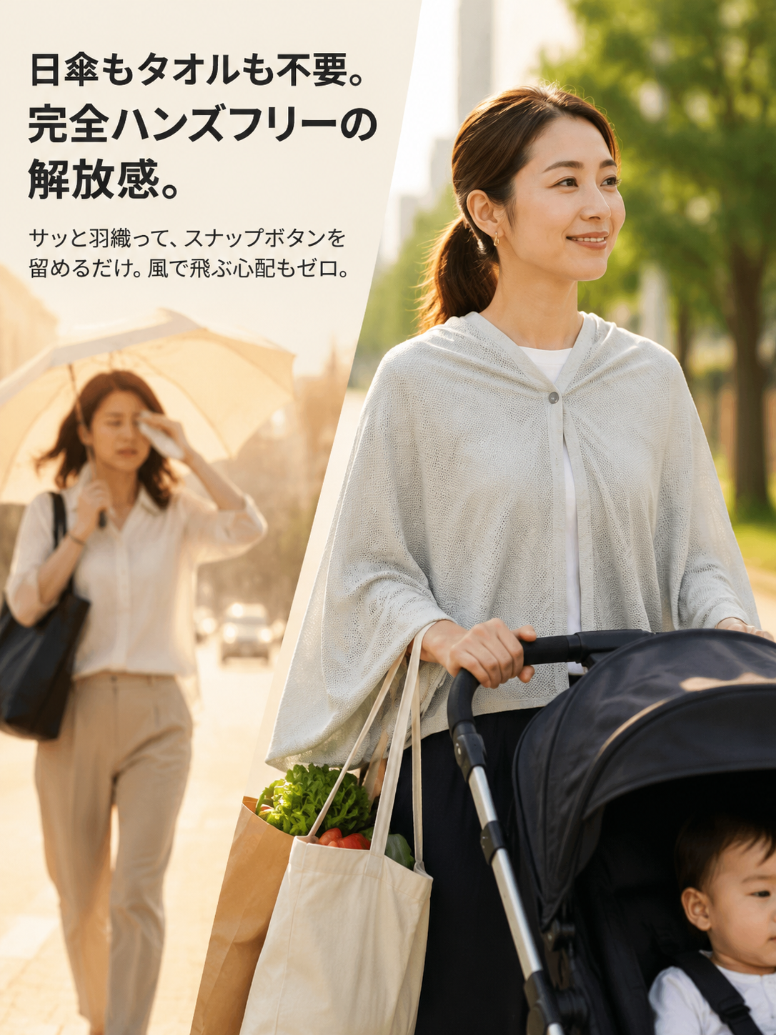 冷感ポンチョ