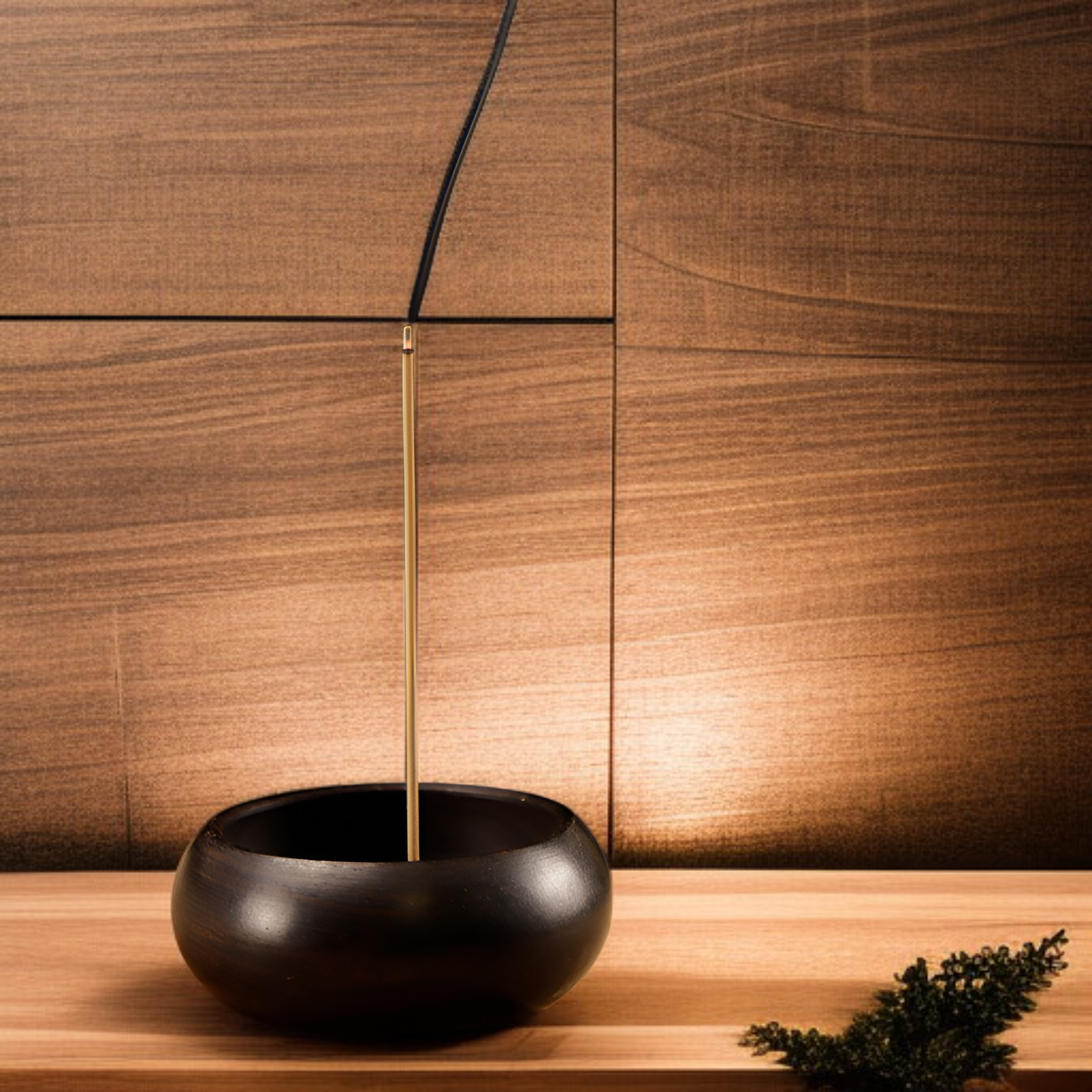 Porta incienso de madera