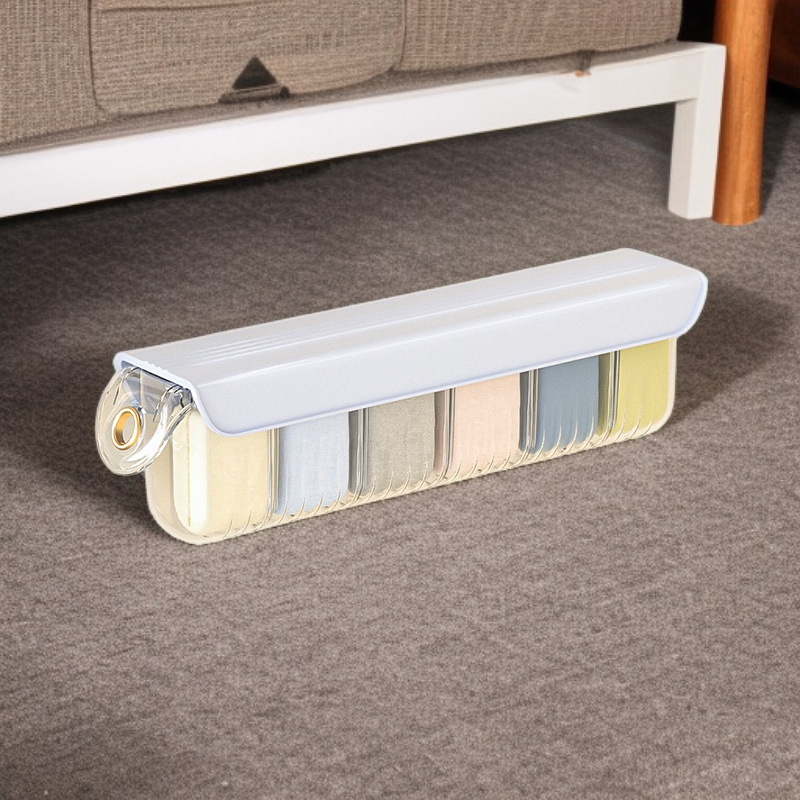 صندوق شفاف لتخزين الأدوات المنزلية