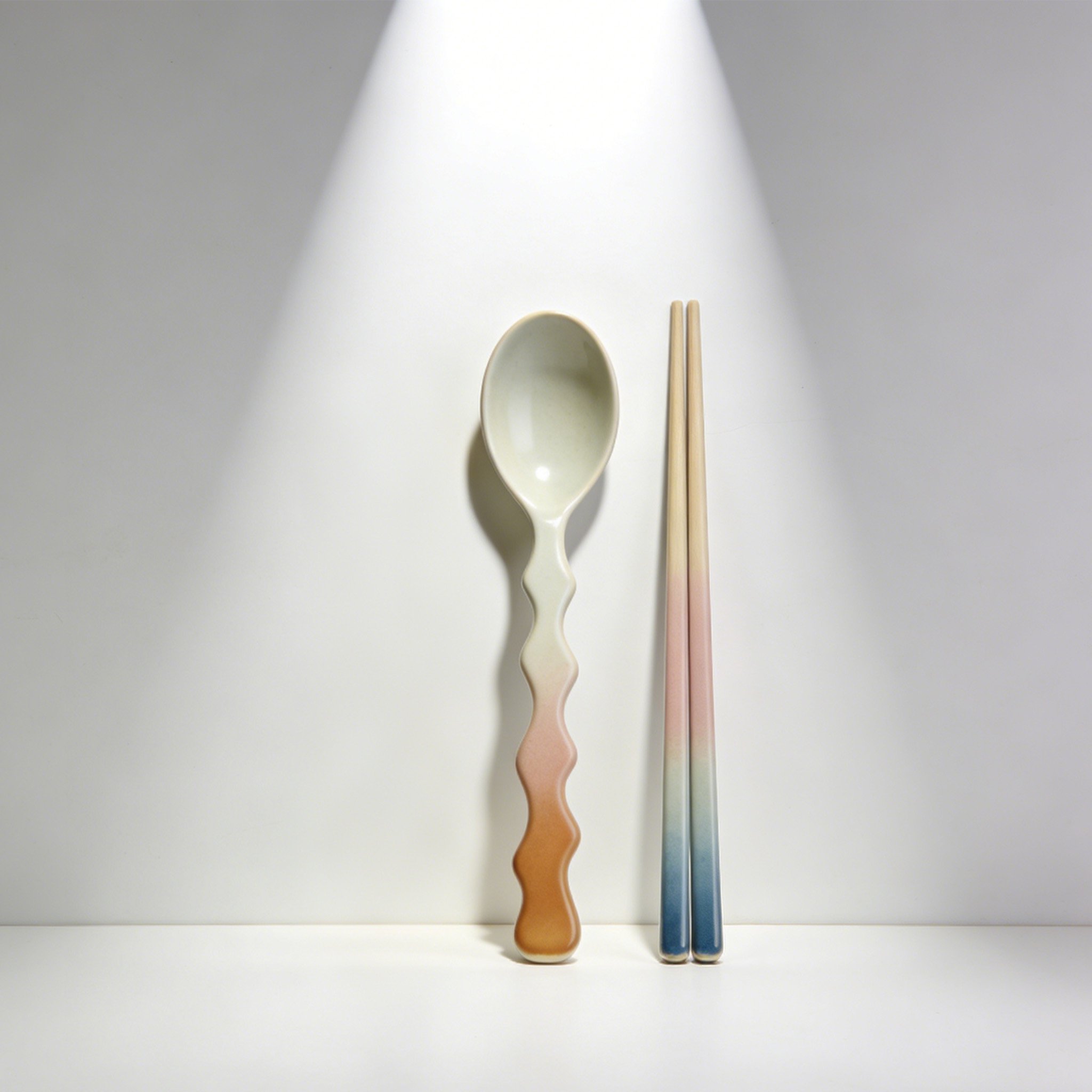 Σετ Κεραμικών Τσοπστίκ και Κουταλιού (Σετ των Έξι)