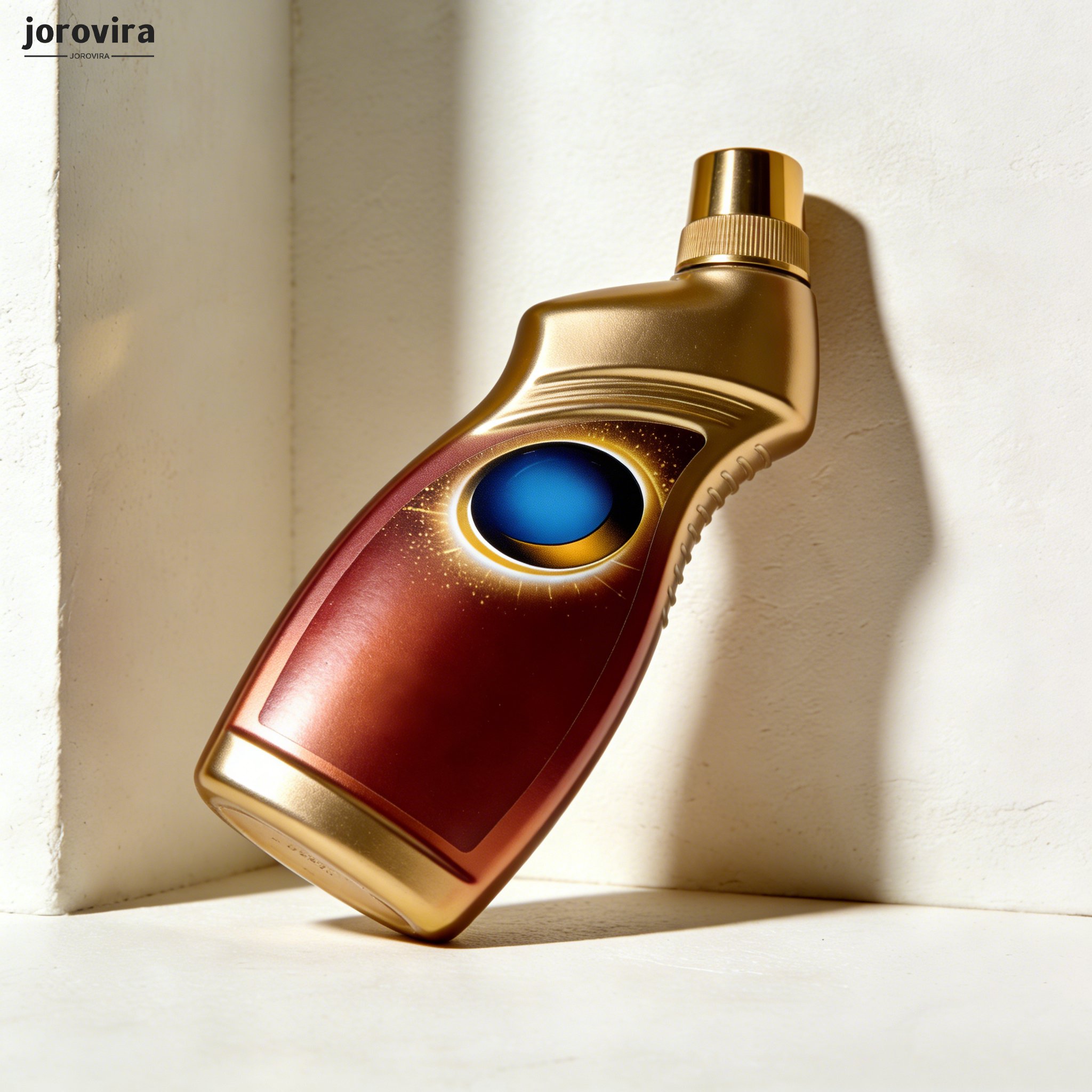 Tři lahvičky čističe toalet na bílém pozadí