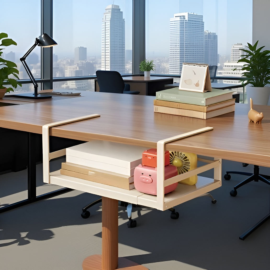 옷장에 설치된 행잉 수납장 사용 예시